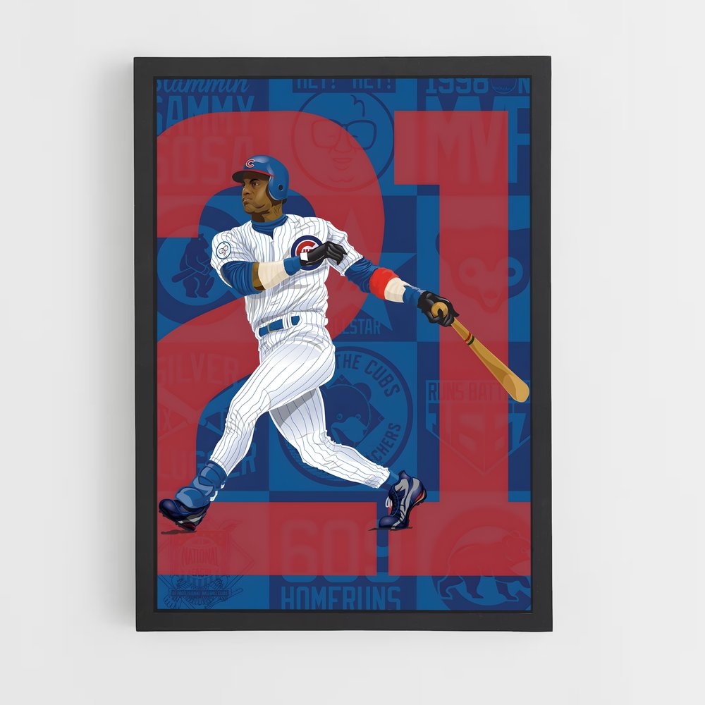 Poster Sammy sosa bat – affiche Baseball (vue 2)